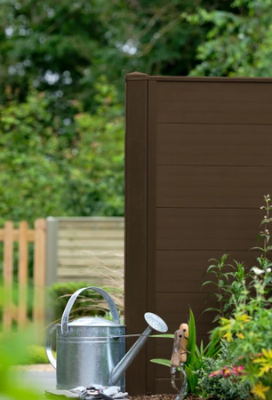 Sepia brown DuraPost PRIMA® gravel boards