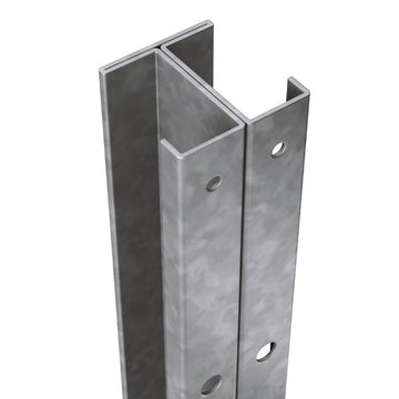 Commercial 3.4m Galvanised Steel Fence Post