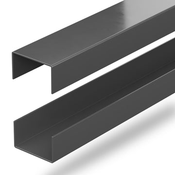 DuraPost URBAN® RAILS FOR SLATTED COMPOSITE PANEL (PK2) | BLACK