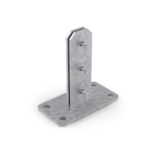 DuraPost® BOLT DOWN 8MM BASE |150MM GALV
