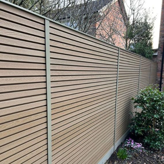 DuraPost Urban with Olive Grey steel posts